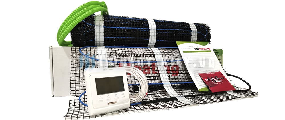 теплый пол EcoHeating - готовый набор под плитку теплый пол Экохитинг - готовый набор под ключ