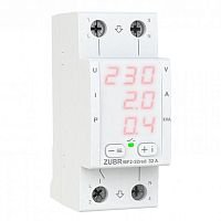 Товар Многофункциональное реле напряжения и тока ZUBR MF2-32 red / 32А / 7000 Вт