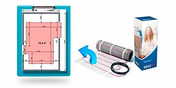 Схема укладки кабельного теплого пола