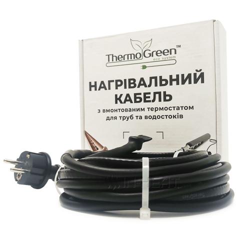  Товар Thermogreen 12/30 Вт двухжильний кабель с встроенным термостатом и вилкой