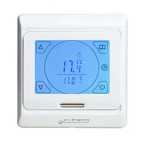 Сенсорный программированный терморегулятор IN-THERM E91.716 Белый