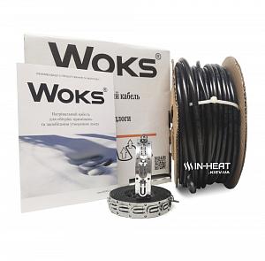 Греющий кабель Woks 30 Вт Titanium / двухжильный