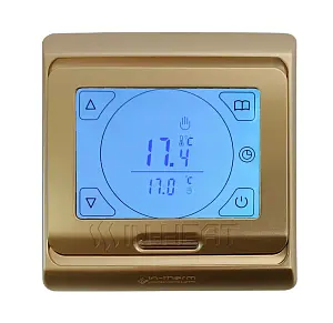 Сенсорный программированный терморегулятор IN-THERM E91 Gold / Золотистый