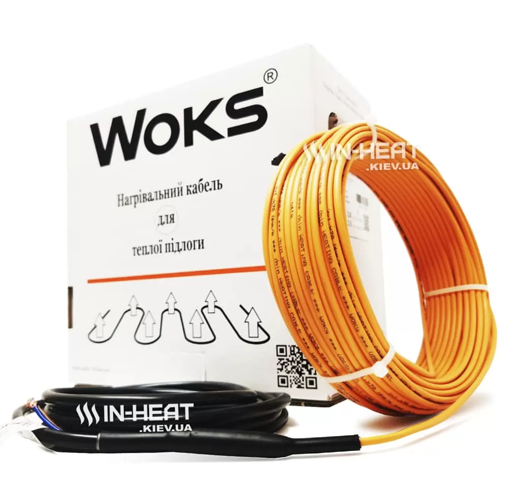 Нагревательный кабель под плитку Woks 18 / 6 м / 100 Вт / 0.5 - 0.8 м²
