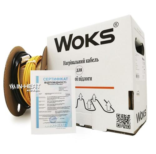  Товар Греющий кабель Woks-10 / под плитку и ламинат / 4 мм (Украина)